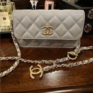 *sold* elsewhere, Chanel Caviar Clutch on Chain